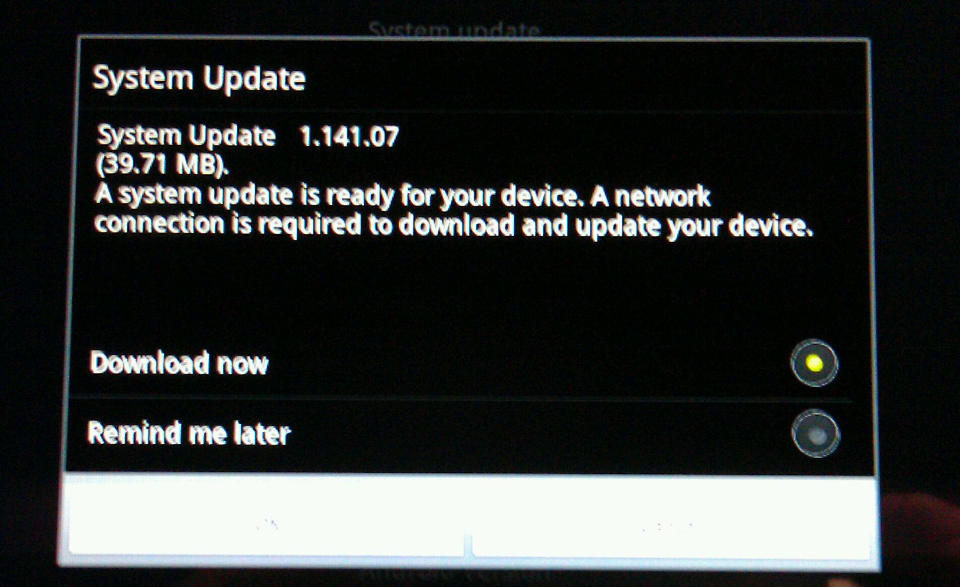 acer iconia tab a500 update ready