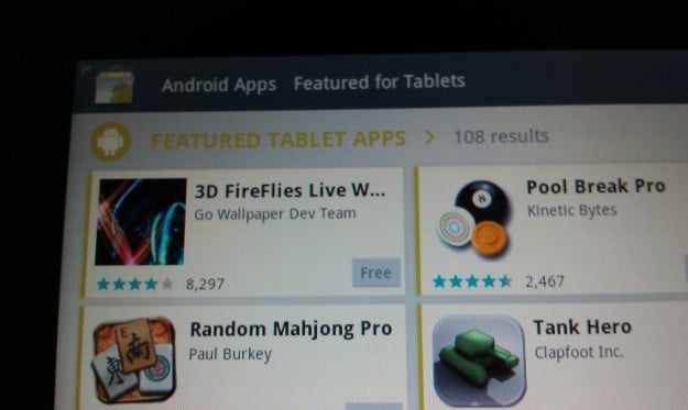 Android Market Tablet Apps