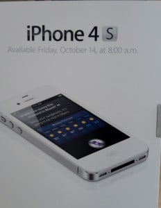iPhone 4S Available for sale at Apple on Friday Oct 14