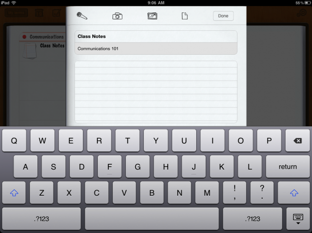 IMG_0020 inClass Lets You Type Notes and Record Audio, Video or Photos