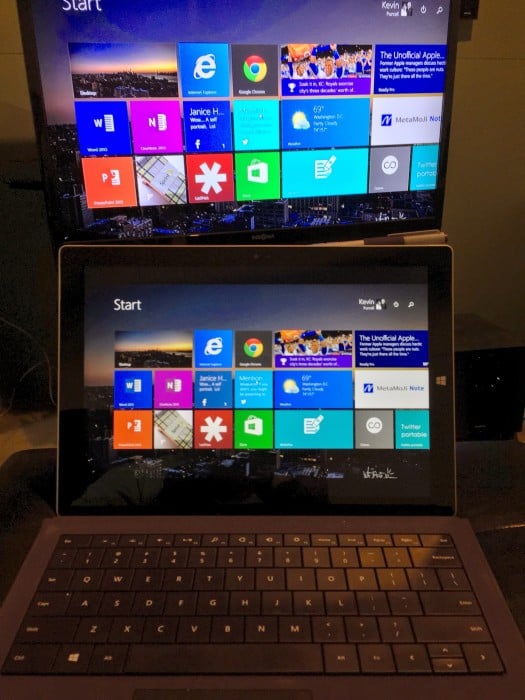 microsoft surface pro 3 connected to microsoft wireless display adpater