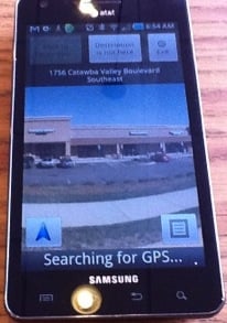 Samsung Infuse 4G Nav App