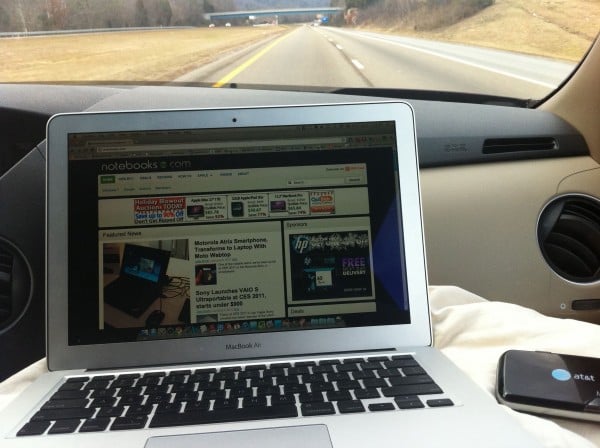 MacBook Air On the Road