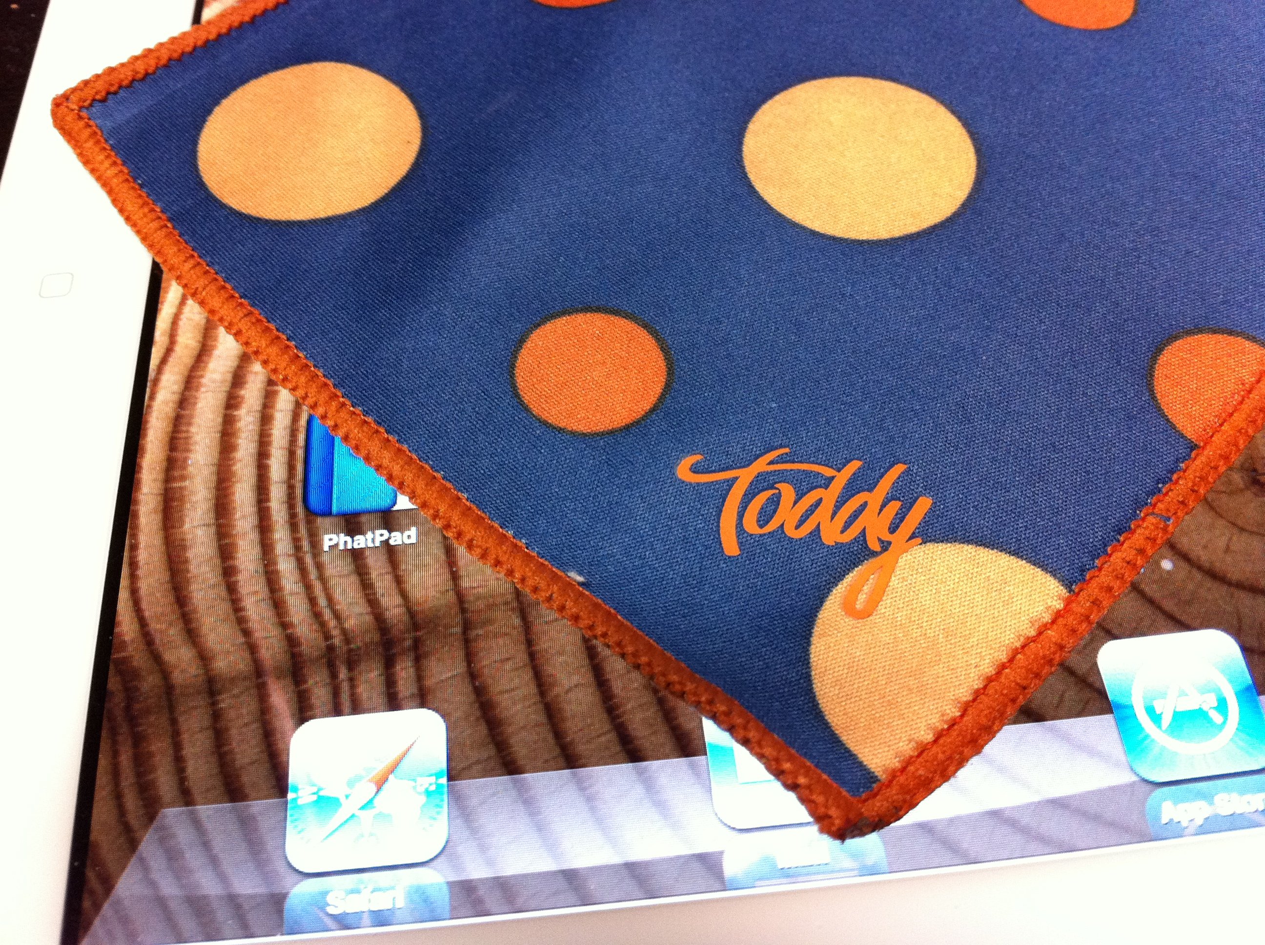 The Toddy microfiber cleaning cloth