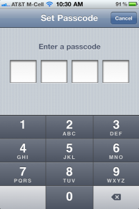 iPhone Passcode