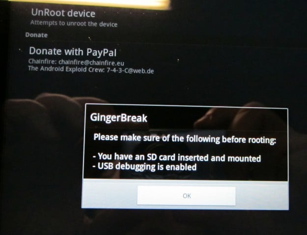 GingerBreak Roots Acer Iconia Tab A500