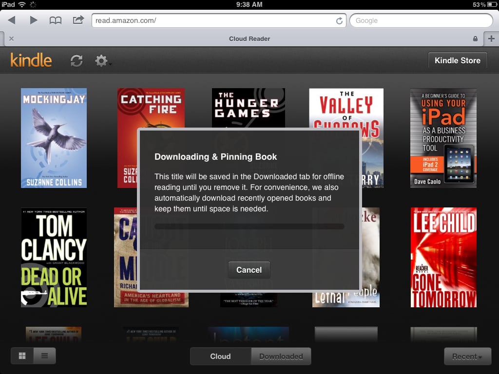 Kindle Cloud Reader Launches, Rocks on iPad