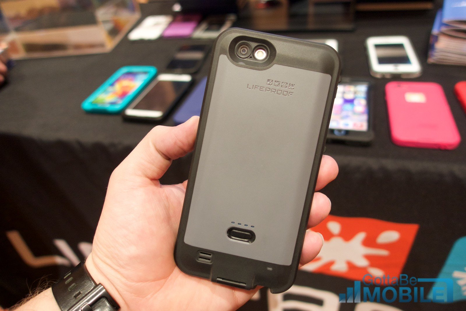 The LifeProof fre Power is a waterproof iPhone 6 battery case.