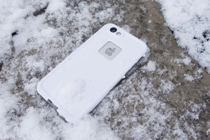 This case protects against drops, water, snow and dirt.