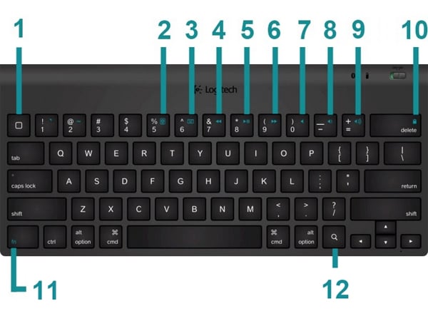 Logitech Tablet Keyboard image from Android support website.