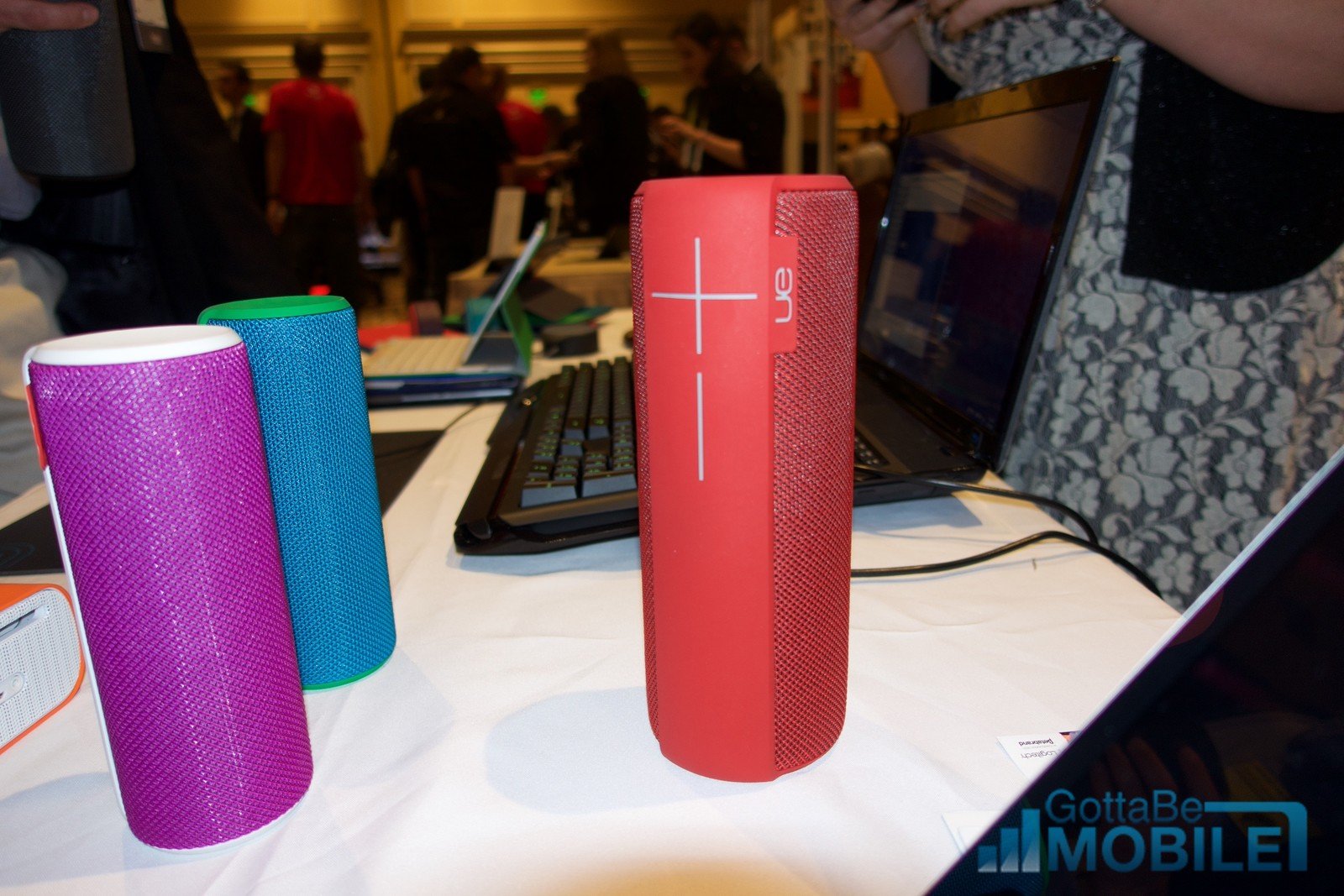 The Logitech UE MEGABOOM is waterproof with 20 hours of battery life.