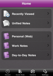 OneNote for the iOS allows users to sync different notes to a wide range of devices for free.