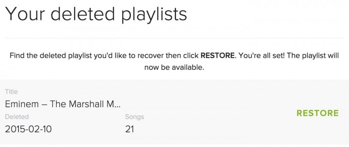 You can recover a deleted Spotify playlist easily.