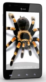 Samsung Infuse 4G Spider commercials AT&T