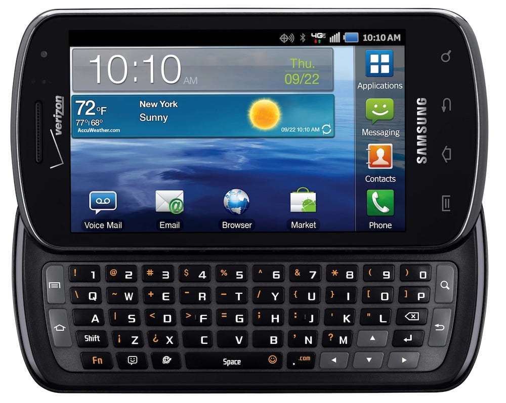 Samsung Stratosphere keyboard