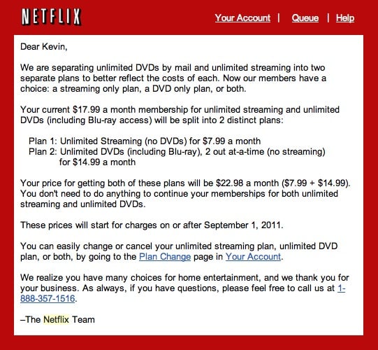 Netflix Email