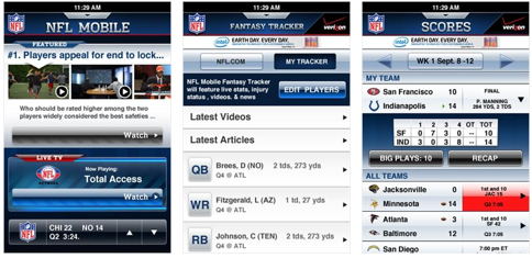 Verizon NFL Mobile app