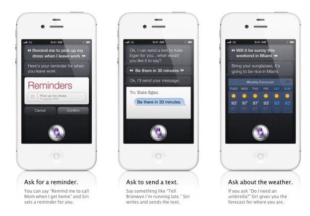 Siri on the iPhone 4S Siri on the iPhone 4S