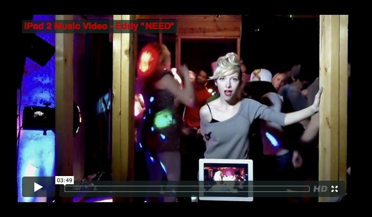 Eddy's music video "Need" shot on iPad 2