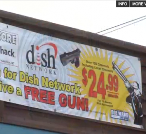 RadioShack Free Gun Dish Satellite