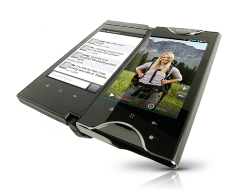 Kyocera Echo Half Open Tablet Mode