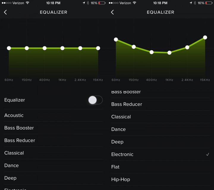 Use the Spotify equalizer to make your music sound better.