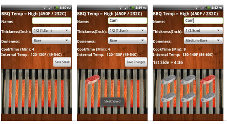 Steak Timer Plus - Android Grilling App
