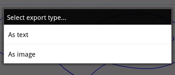 MyScript Notes Mobile Export As