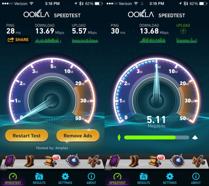 Check your TWC Internet speeds.