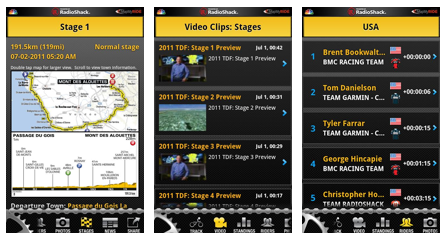 Tour de France 2011 Android App Tour de France 2011 Android App