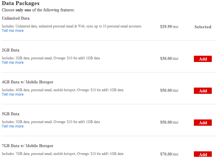Verizon tiered data mobile hotspot