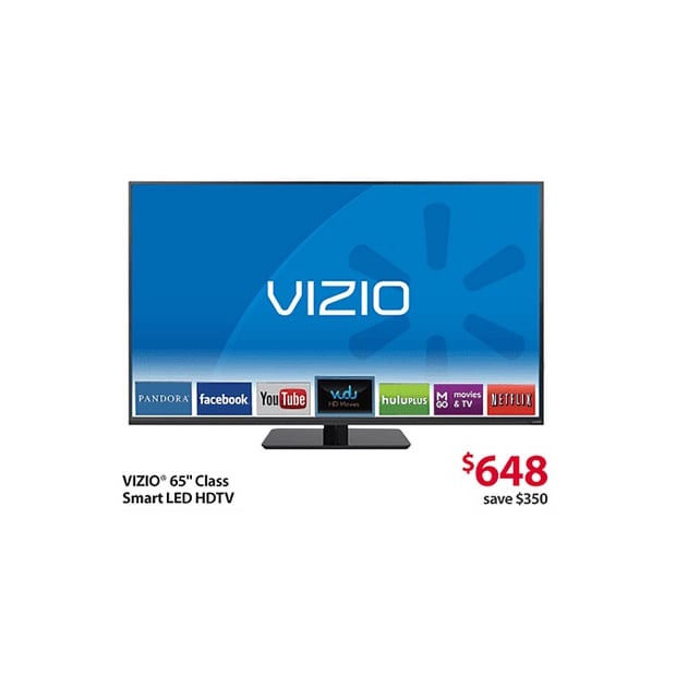 65-inch Vizio HDTV Black Friday Deal at Walmart