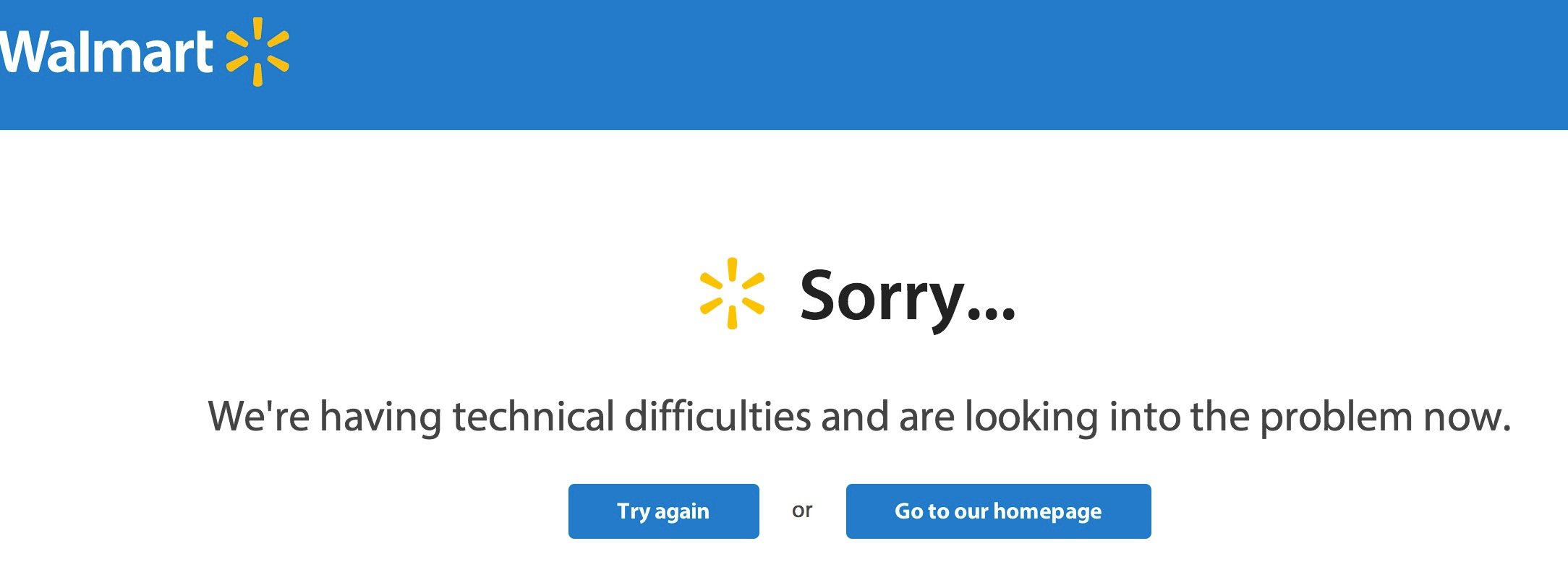 Many users cannot get into the Walmart Black Friday 2014 deals at this time.