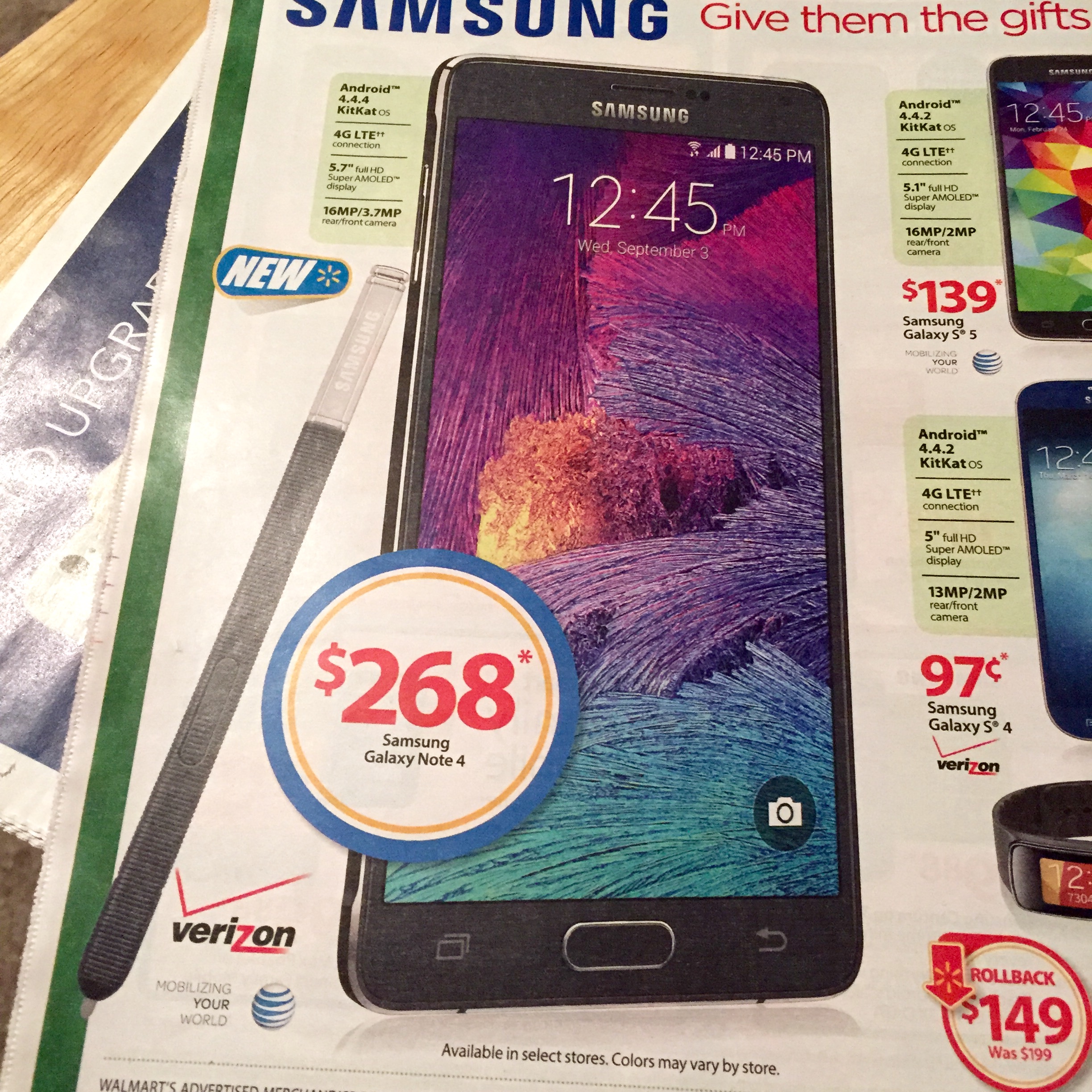 Save $40 with this Walmart Galaxy Note 4 deal.