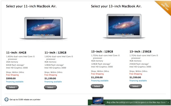 MacBook Air Prices
