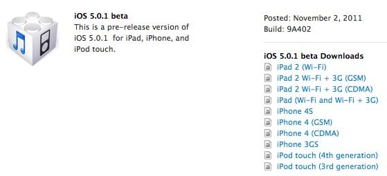 apple ios 5 0 1 beta apple ios 5 0 1 beta