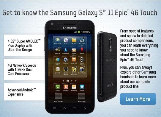 Epic 4G Touch