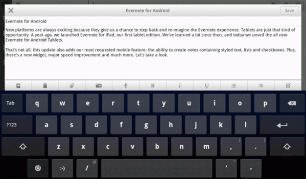 evernote android tablet on screen keyboard toolbar evernote android tablet on screen keyboard toolbar