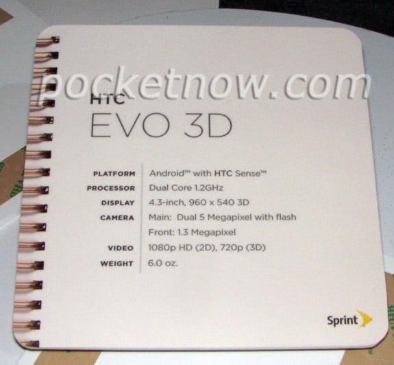 HTC EVO 3D features