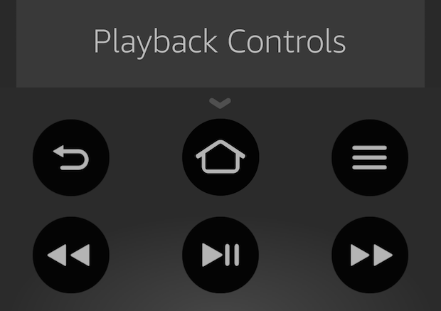 fire tv app playback control buttons