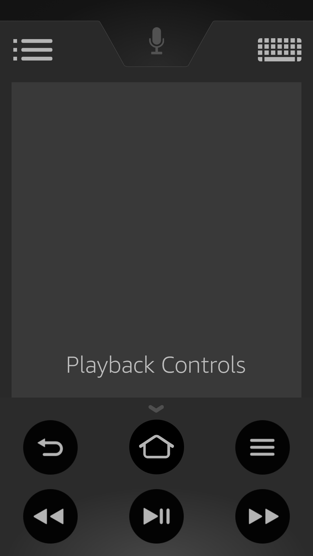 fire tv app playback controls