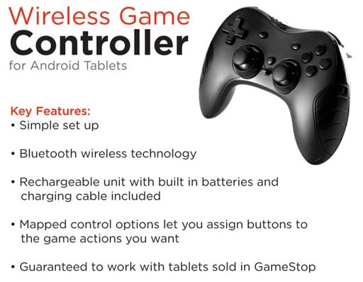gamestop bluetooth Android tablet game controller