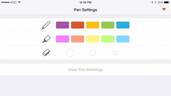 highlighter screen powerpoing for iphone
