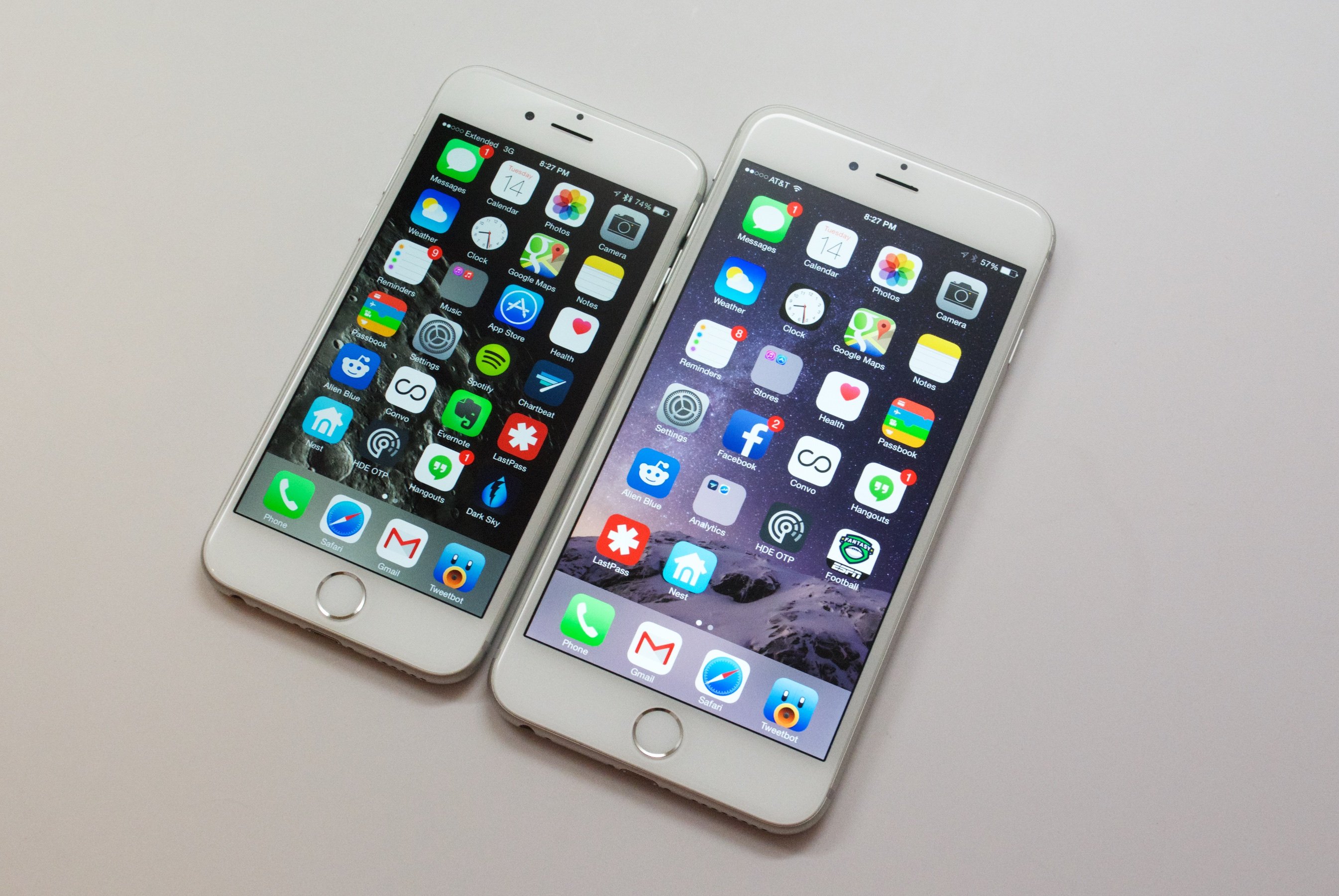A small Bluetooth issue was easily fixed by re-pairing the headset to the iPhone 6 Plus after the iOS 8.1.3 update.