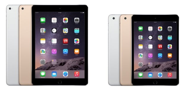 Check out these small iPad mini 3 and iPad Air 2 deals.