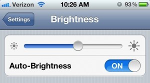 iPhone 4S Better Battery Life - Brightness