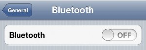 iPhone 4S Better Battery Life - Turn off Bluetooth