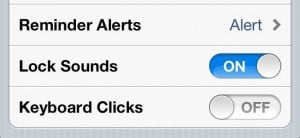 iPhone 4S Settings - Keyboard Clicks iPhone 4S Settings - Keyboard Clicks