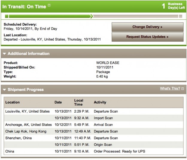 iPhone 4S shipped