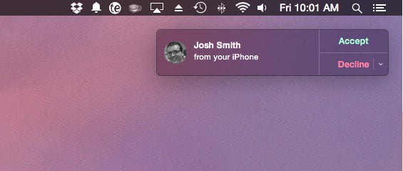 Answer iPhone 6 Plus calls on the Mac or iPad.